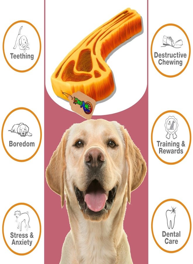 DreamAuro Squeaky Meat Peice Toy, Fun and Festive Pet Toy for Hours of Entertainment, Festive Pet Plaything, Interactive Meat Peice Fun, Stimulating Squeaker Sound, Safe Pet Toy. - Image 4